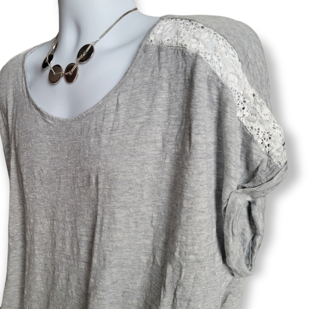 🌸Cable & Gauge Lace  short sleeve